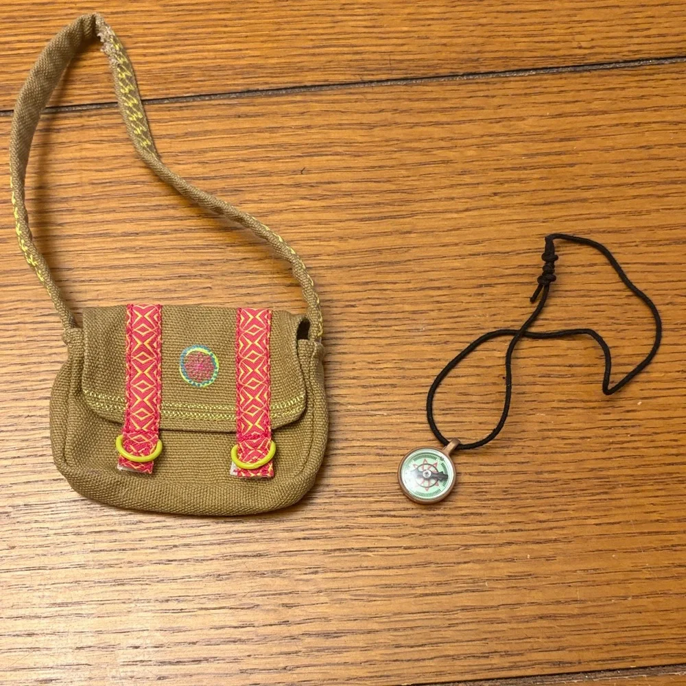 American Girl Leah Bag and Compass